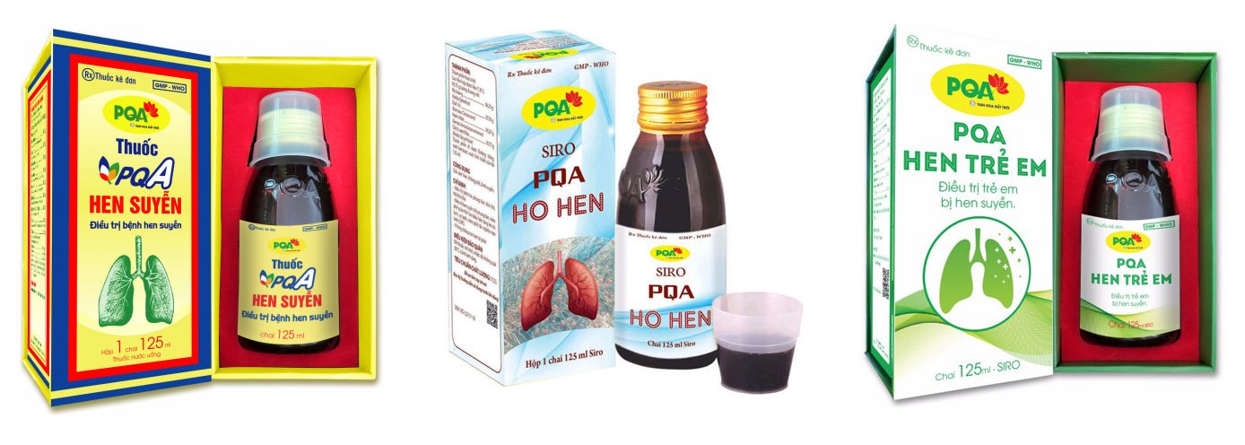 dòng sản phẩm hô hấp của Dược phẩm pqa