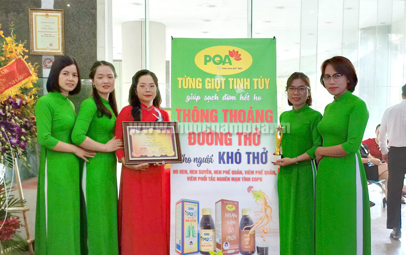 Dược phẩm PQA nhận giải thương hiệu vàng 2020 tại Hà Nội