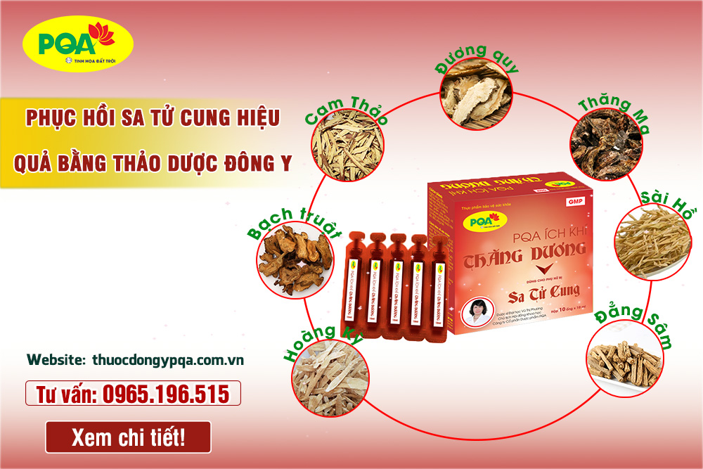 Cách hỗ trợ điều trị sa tử cung (sa dạ con) sau sinh bằng Đông y an toàn