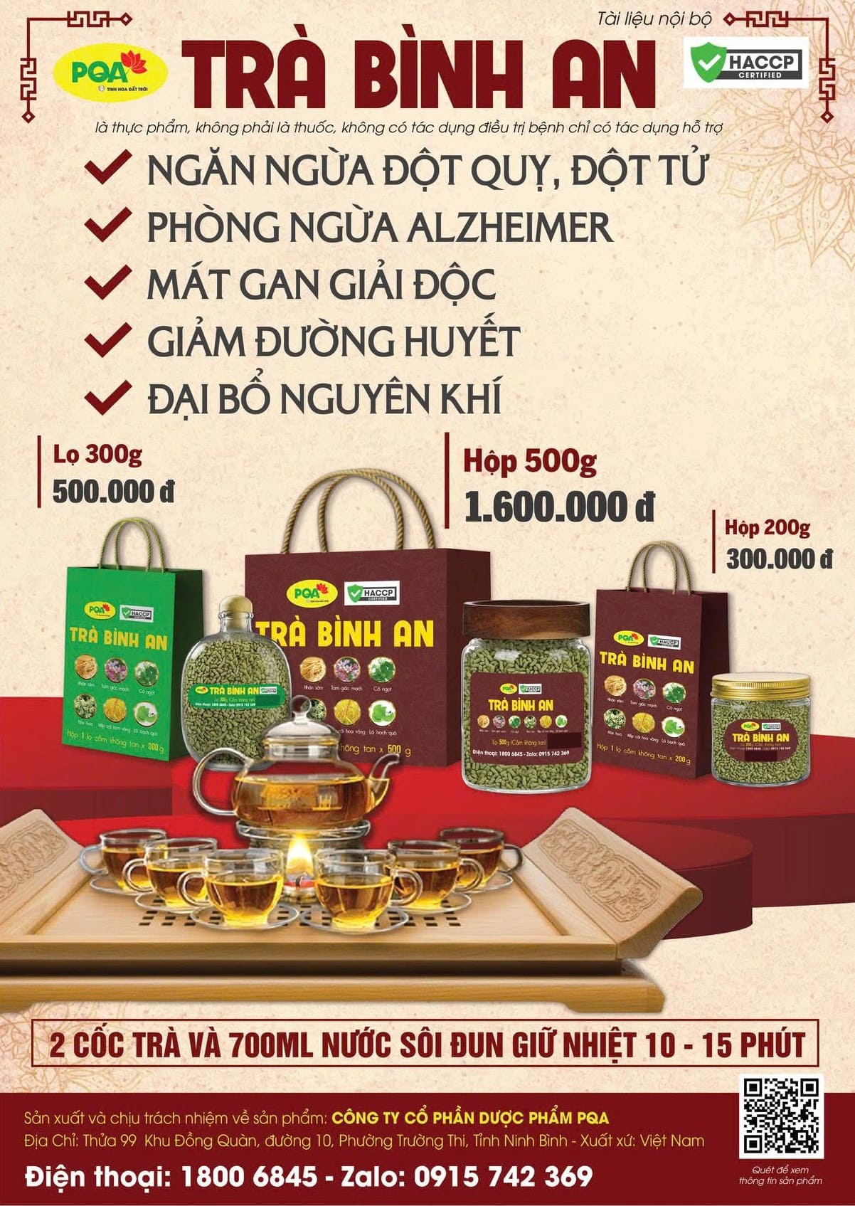 TRÀ BÌNH AN - NÂNG NIU CUỘC SỐNG