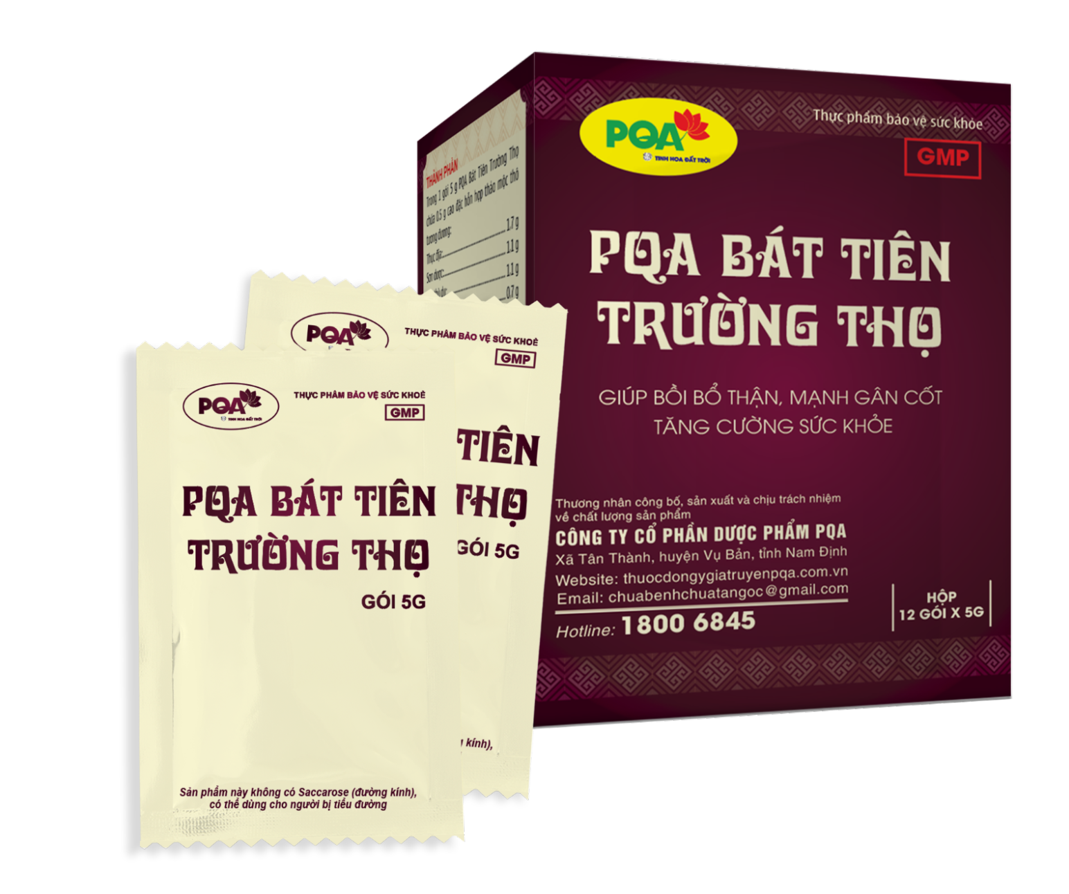 PQA Bát Tiên Trường Thọ (cốm)
