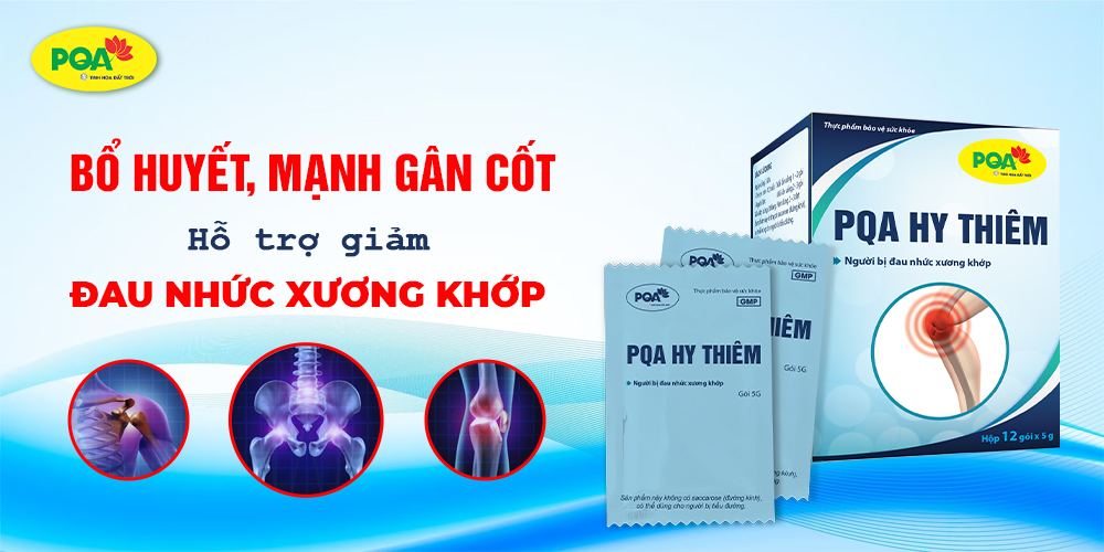 pqa hy thiêm - hỗ trợ điều trị cho người đau nhức xương khớp