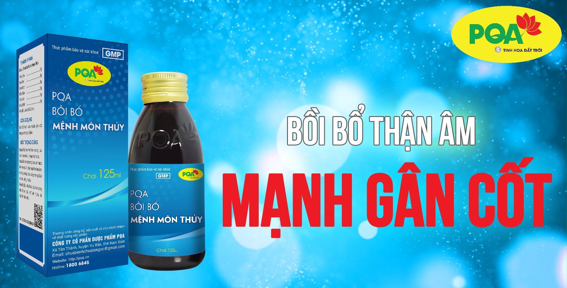 pqa mệnh môn thuỷ siro 125ml